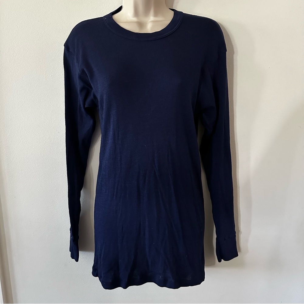 Vintage Sports Afield Navy Blue long sleeve shirt (Q4)